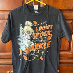 Disney Black Tinker Bell Halloween Tee